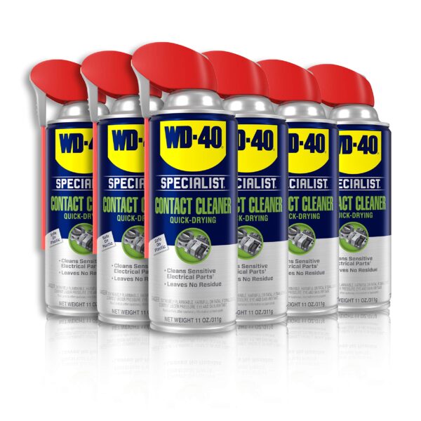WD-40 Specialist Contact Cleaner Spray, 11 oz (6 Pack)