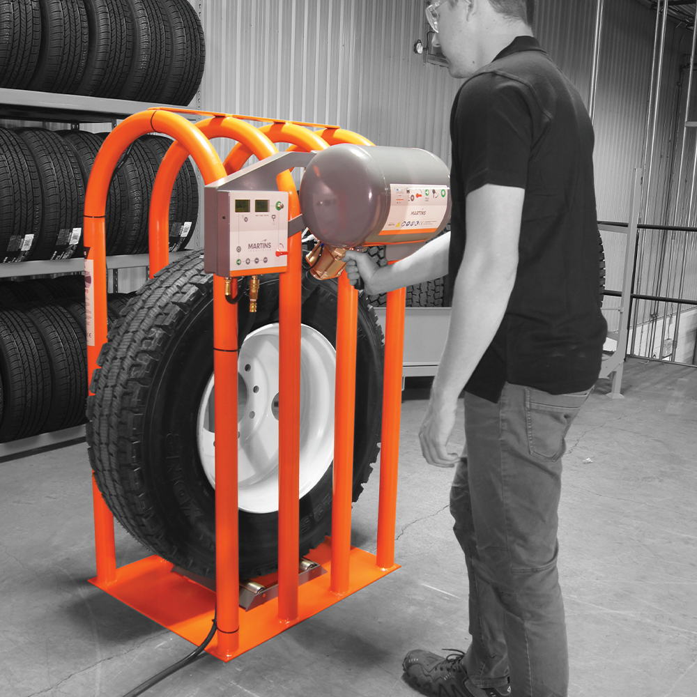 Tire Inflation Safety Cages